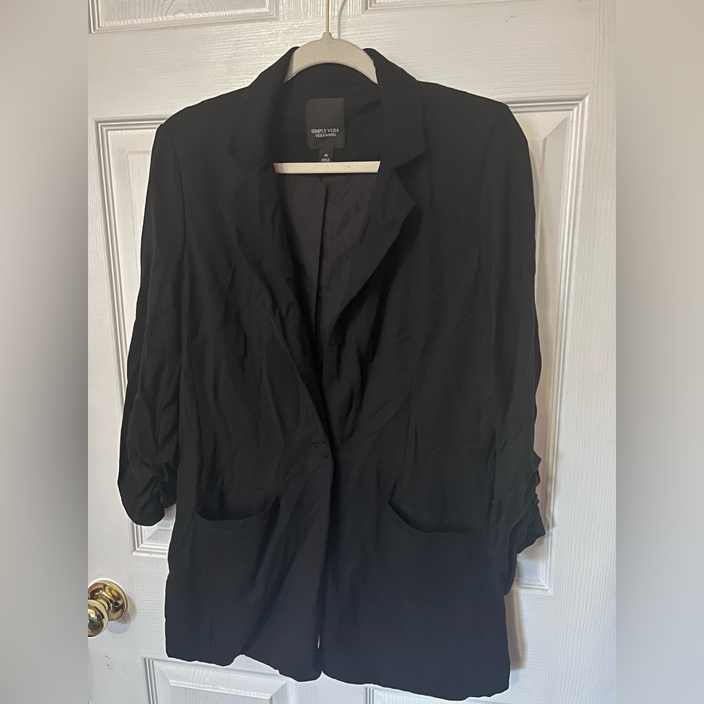 Simply Vera Vera Wang Black Blazer